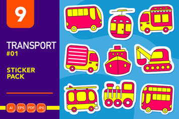 Transport #01 Sticker Pack