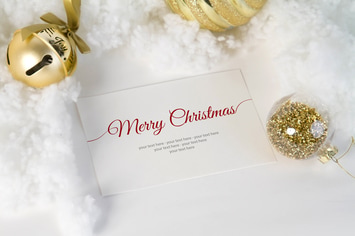Christmas Invitation Mock Up