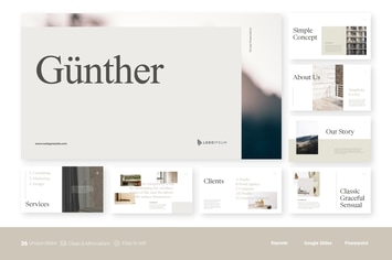 Gunther - Clean Minimalist Presentation