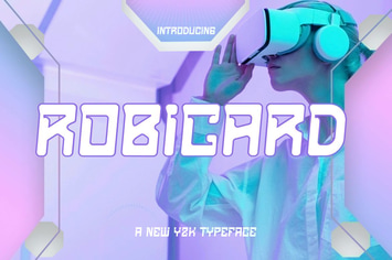 ROBICARD - Y2k Display Typeface