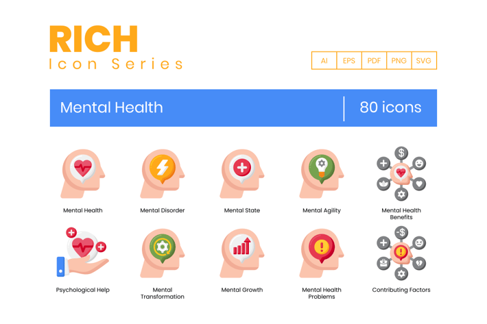 Mental Health Icons