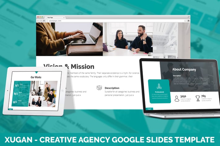 Xugan - Creative Agency Google Slides Template