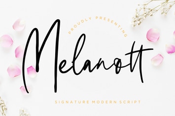 Melanott Signature Business Font