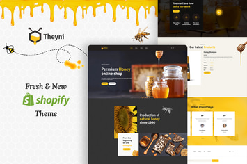 Theyni - Organic Food, Honey Shop Shopify Theme 