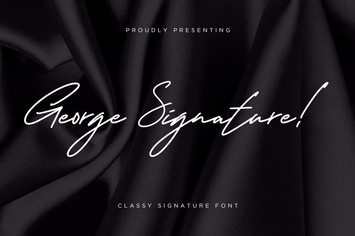 George Signature Wedding Font
