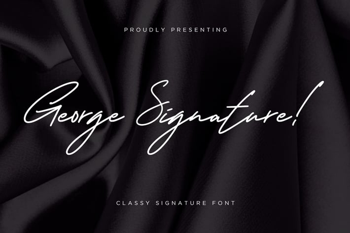 George Signature Wedding Font