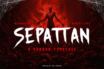 Sepattan - A Horror Typeface