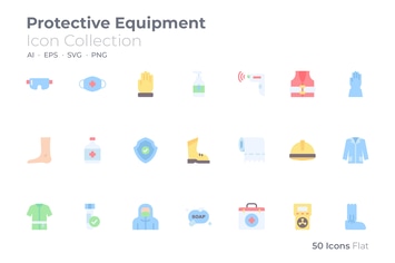 Protective Equipment Color Icon