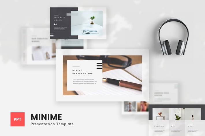 Minime - Minimal PowerPoint Template