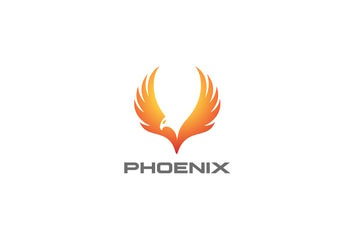 Logo Phoenix Eagle Falcon Hawk Bird abstract