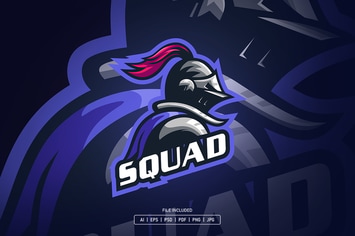 Knight esport logo template