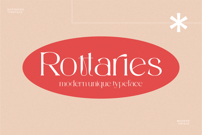 Rottaries - Modern Unique Typeface