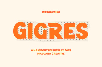 Gigres Handwritten Display Font
