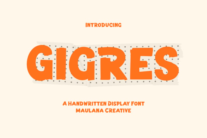 Gigres Handwritten Display Font