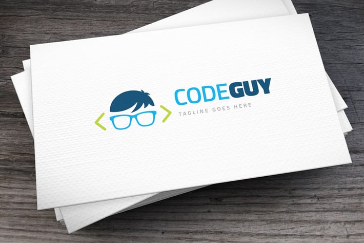 Code Guy Logo Template