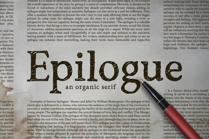 Epilogue - Organic Serif Font