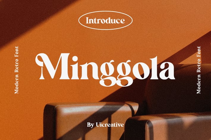 Minggola Modern Retro Serif Font
