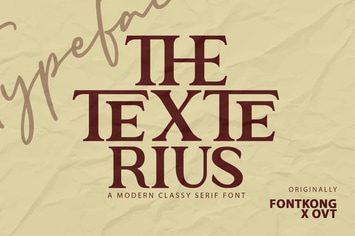 The Texterius - Modern Classy Serif Font