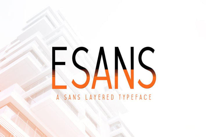 Esans Layered Font
