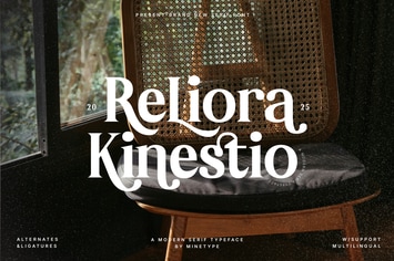 Reliora Kinestio - A Stylish Retro Font