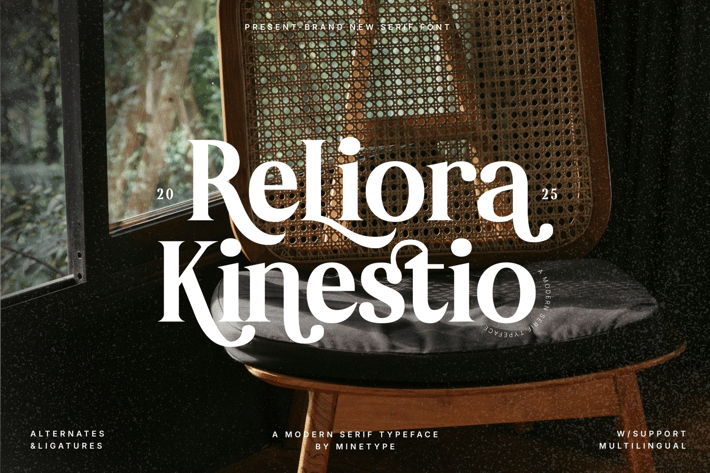 Reliora Kinestio - A Stylish Retro Font