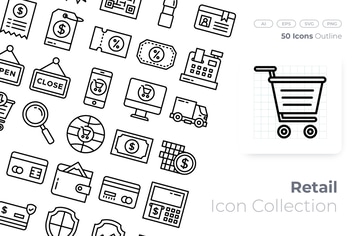 Retail Outline Icon