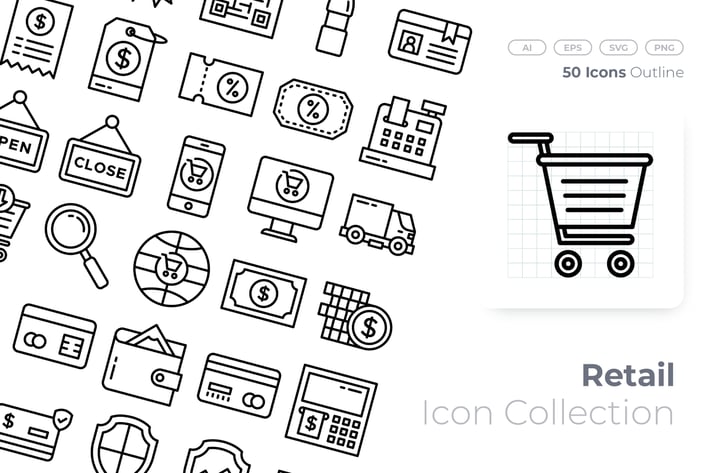 Retail Outline Icon