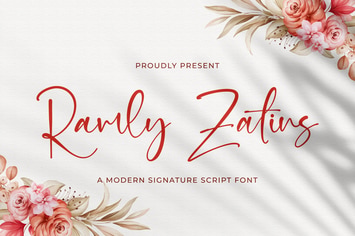 Ramly Zatins - Signature Script Font