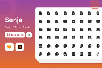 Gylph Senja - Folder & Document
