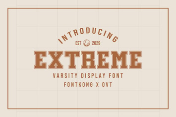 Extreme - Varsity Display Font