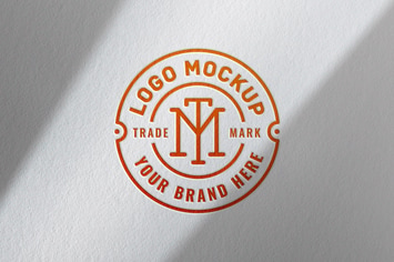 Pressed Paper Logo Mockup