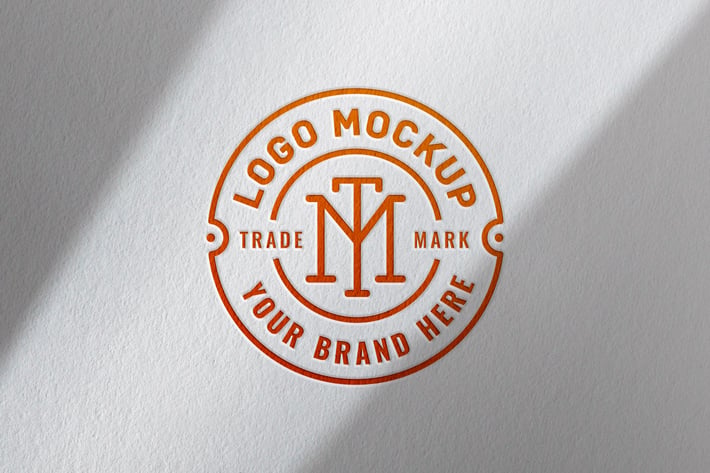 Pressed Paper Logo Mockup