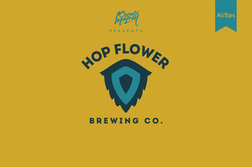 Hop Flower Logo Template
