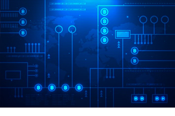 Bitcoin Technology Vector Illustration 8