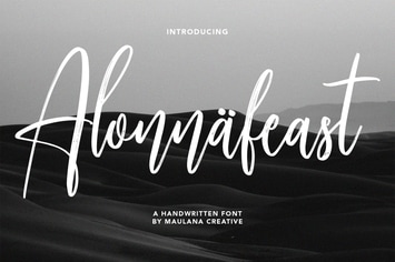 Alonnafeast Brush Script Font