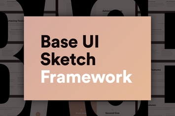 Base UI – Huge 180+ Screens Sketch Framework 