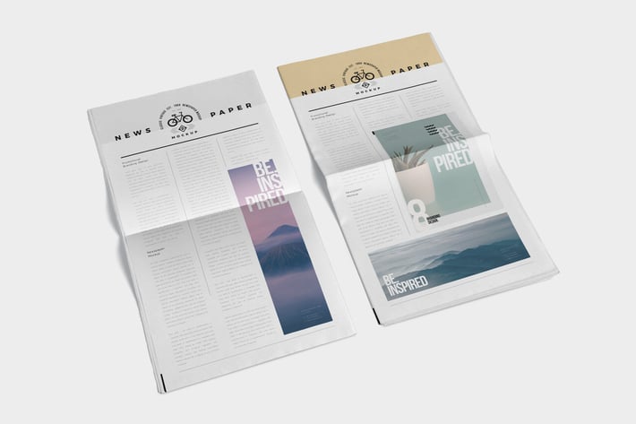 Full Page Newspaper Mockups