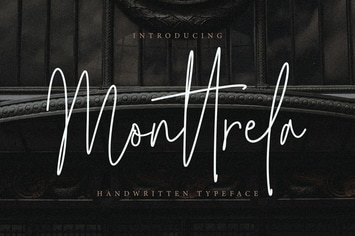 Monttrela Handwritten Wedding Font