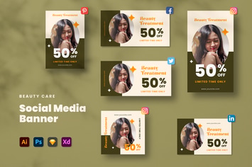 Beauty Care Social Media Set