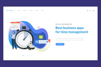 Creative website template design