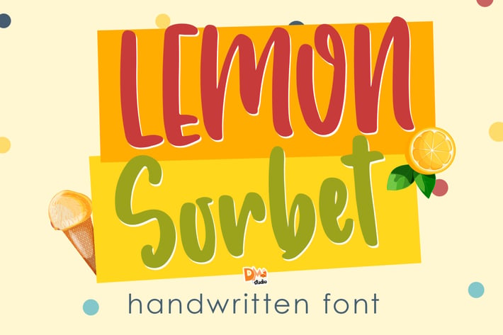 Lemon Sorbet - Handwritten Font