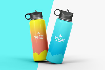 Water Bottle Mockup