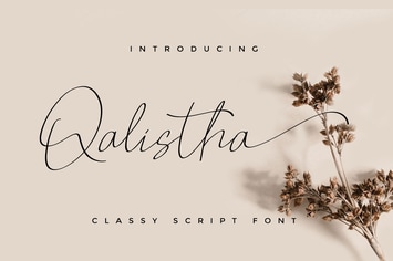 Qalistha Script Font