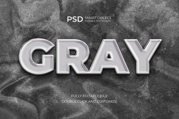 Sophisticated Gray Text Effect