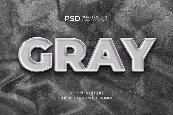 Sophisticated Gray Text Effect