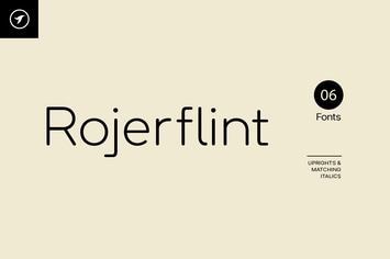 Rojerflint - Unique Font Family