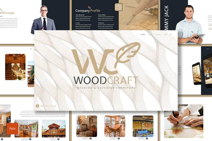Woodcraft - Furniture Powerpoint Template