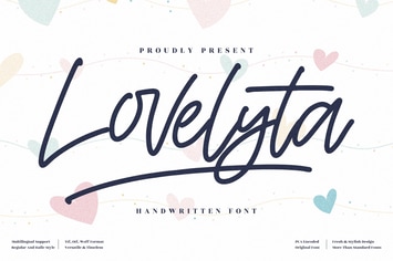 Lovelyta Monoline Script
