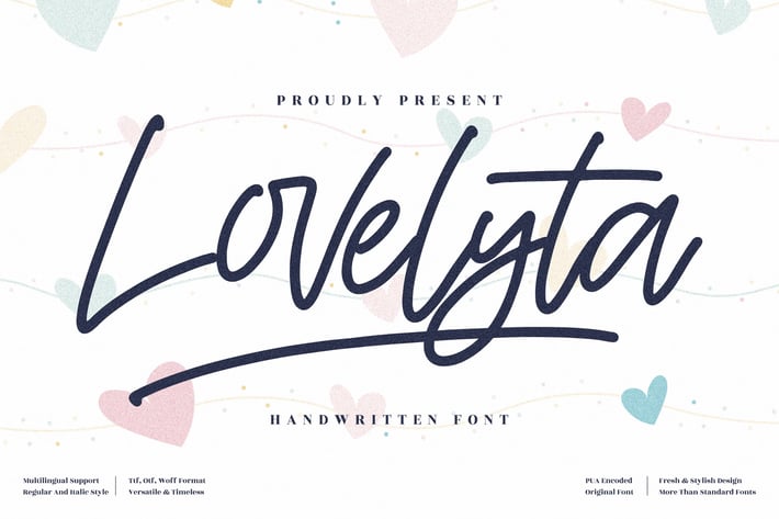 Lovelyta Monoline Script