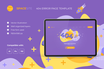 404 Error Page – Lost in space